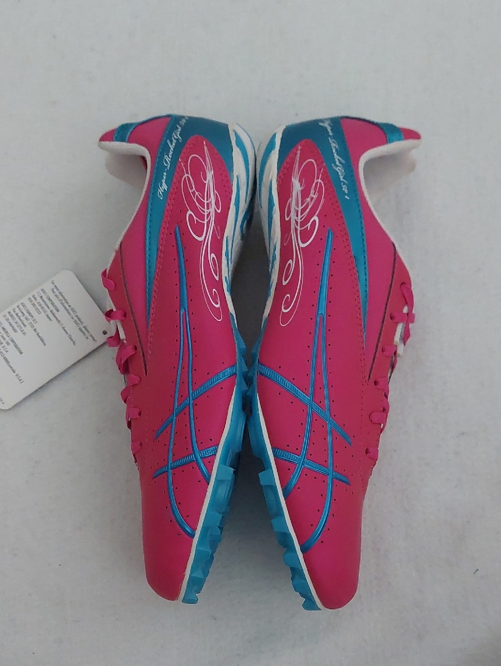 ASICS Hot Pink and Teal Hyper-Rocketgirl SP4 Track & Field Running Shoe NWT - Picture 5 of 10